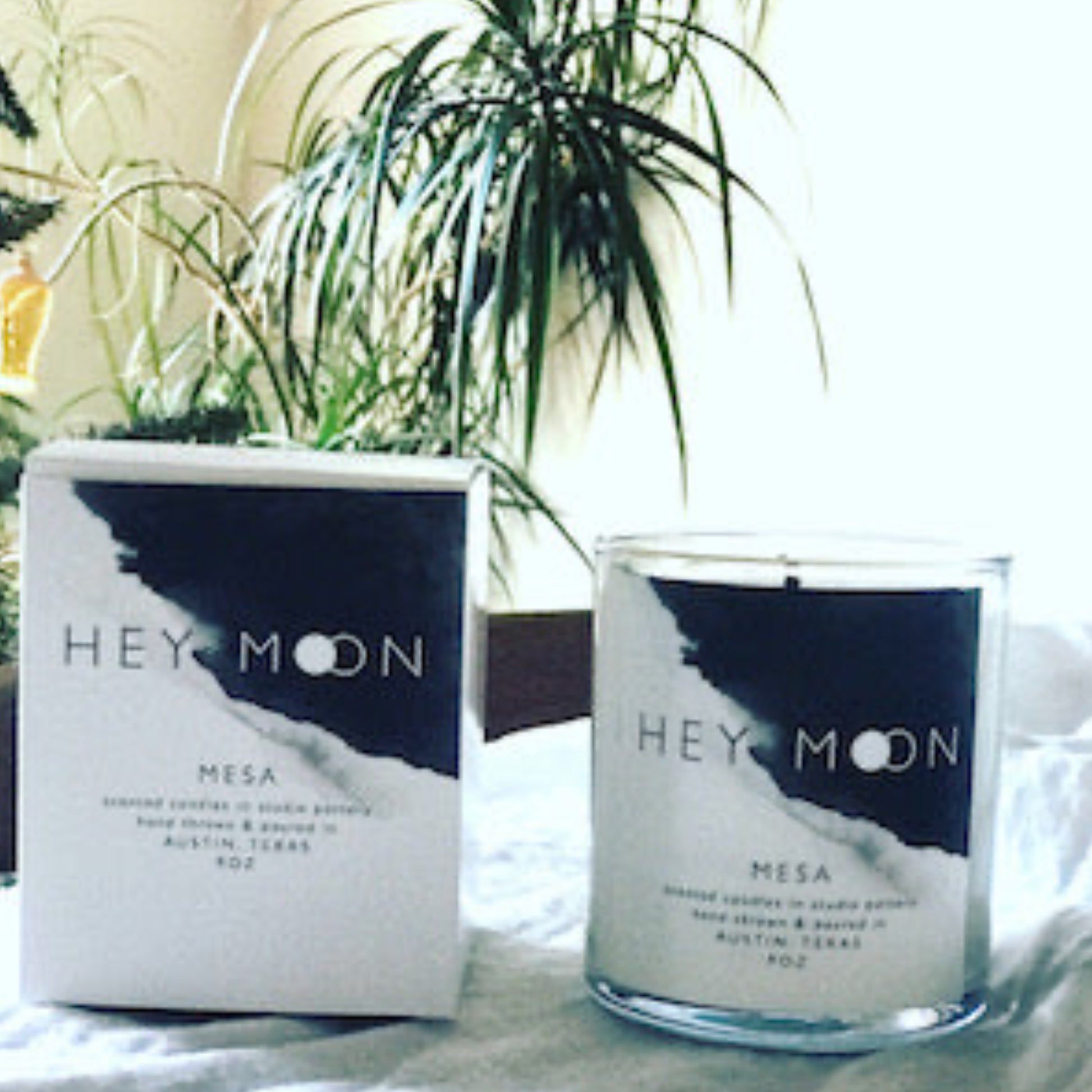 Mesa Candle in Glass Vessel - Hey Moon Ceramics