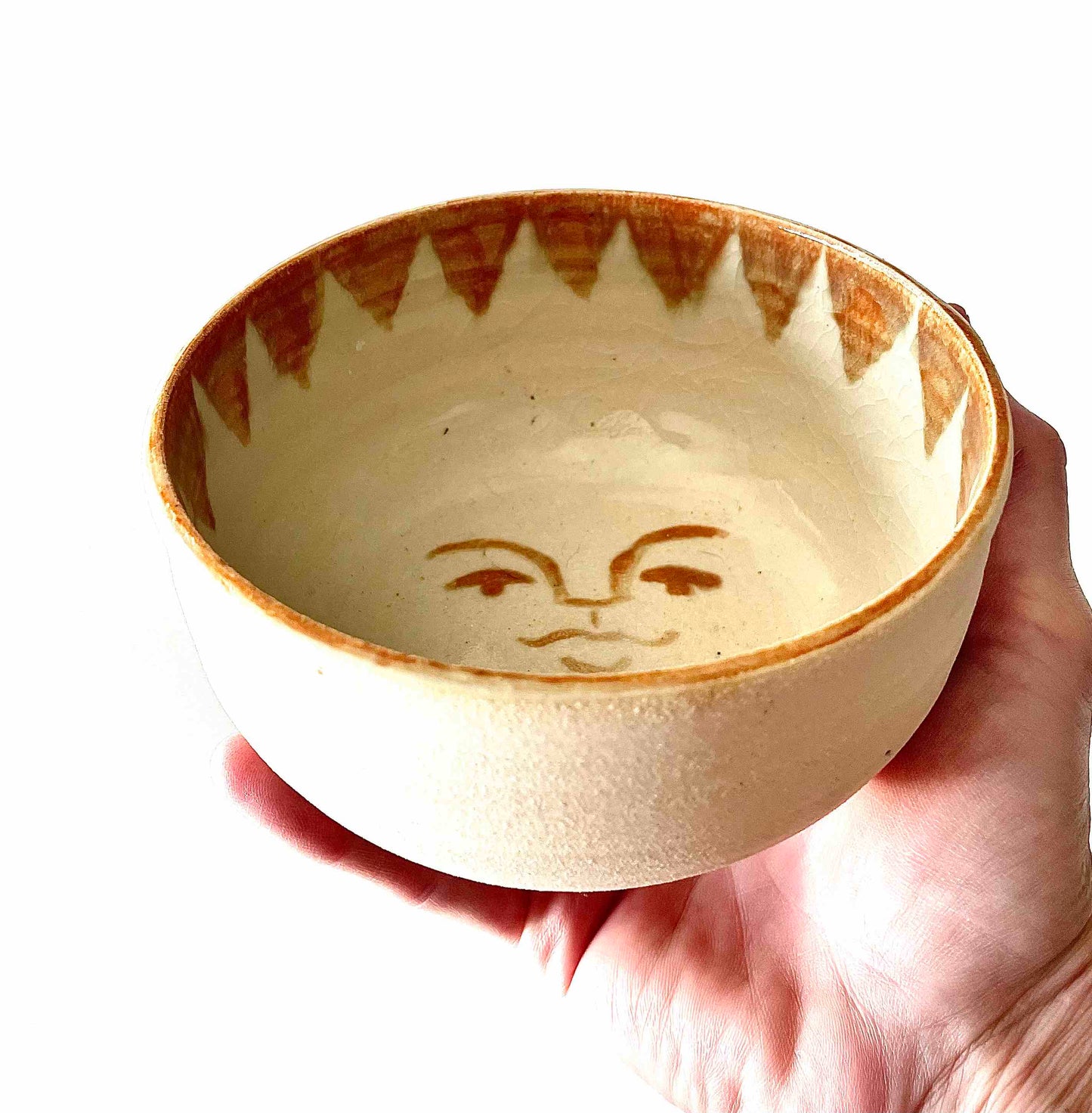 Orange Sun Bowl - Hey Moon Ceramics