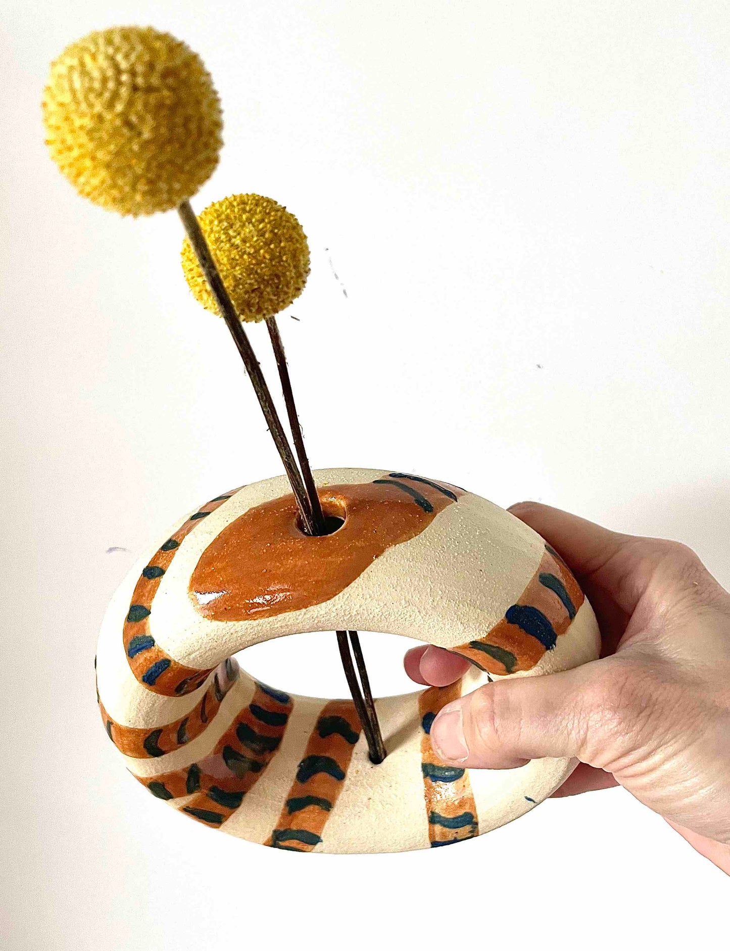 Snake Round Vase - Hey Moon Ceramics